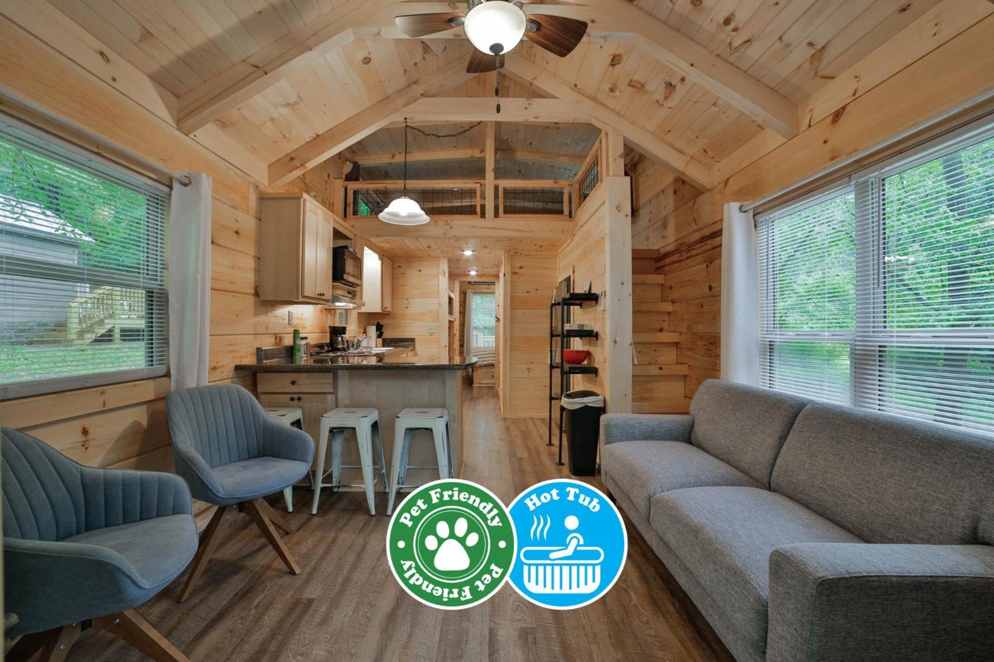 Lena Cabin Wooded Tiny Cabin - Hot Tub Chattanooga Kültér fotó